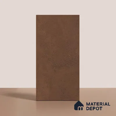 Brown Stone Floor & Wall Tile TL 06738 M Gravier Emberstone Concrete 4 ft x 2 ft Vitrified Carving Matte Finish - 9 mm | 8 Random Design | Suitable for Living Room, Bedroom, Bathroom