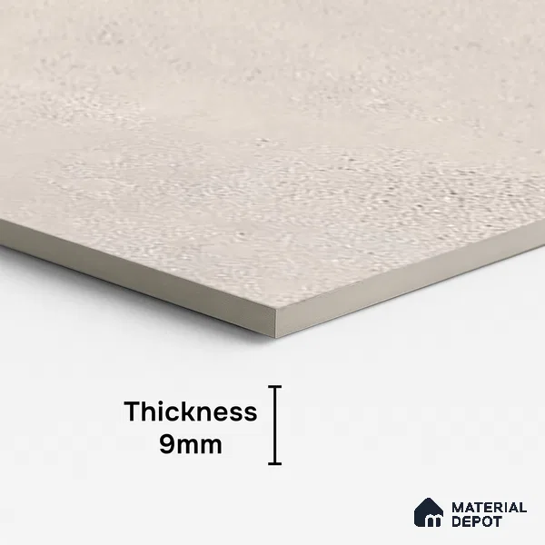 Grey Stone Floor & Wall Tile TL 06738 O Gravier Riverstone Concrete 4 ft x 2 ft Vitrified Carving Matte Finish - 9 mm | 8 Random Design | Suitable for Living Room, Bedroom, Bathroom
