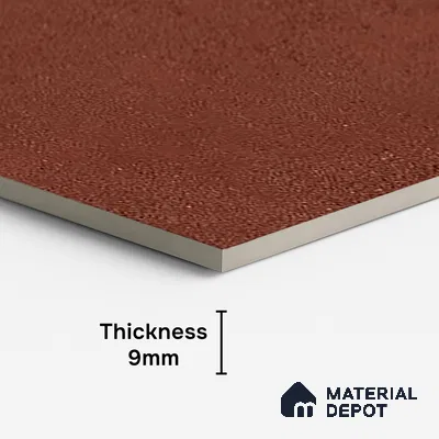 Brown Stone Floor & Wall Tile TL 06738 Q Gravier Terra Brickstone 4 ft x 2 ft Vitrified Carving Matte Finish - 9 mm | 8 Random Design | Suitable for Living Room, Bedroom, Bathroom