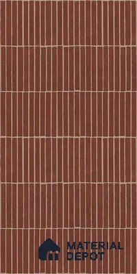 Brown Highlighter Wall Tile TL 06738 R Gravier Terra Brickstone Etch 4 ft x 2 ft Vitrified Carving Matte Finish - 9 mm | Suitable For Bathroom, Accent/Feature Wall, Balcony
