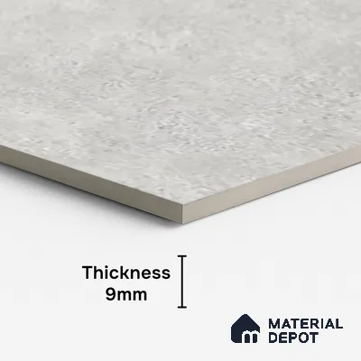Grey Stone Floor & Wall Tile TL 06739 I Gravier Stellar Bianco 4 ft x 2 ft Vitrified Carving Matte Finish - 9 mm | 8 Random Design | Suitable for Living Room, Bedroom, Bathroom