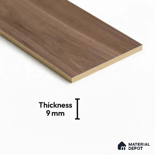 Brown Wood Floor Tile TL 06741 Gravier Mystic Barkwood 1200x195 mm Vitrified Carving Matte Finish - 9 mm | 12 Random Design | Suitable for Living Room, Bedroom, Bathroom | 2-3 mm Spacer is Mandatory