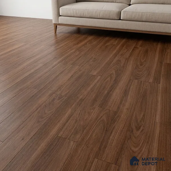 Brown Wood Floor Tile TL 06741 Gravier Mystic Barkwood 1200x195 mm Vitrified Carving Matte Finish - 9 mm | 12 Random Design | Suitable for Living Room, Bedroom, Bathroom | 2-3 mm Spacer is Mandatory (Sample)