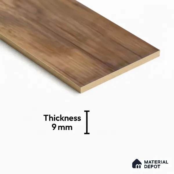 Brown Wood Floor Tile TL 06742 Gravier Antique Dune 1200x195 mm Vitrified Carving Matte Finish - 9 mm | 6 Random Design | Suitable for Living Room, Bedroom, Bathroom | 2-3 mm Spacer is Mandatory