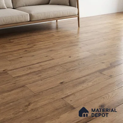 Brown Wood Floor Tile TL 06742 Gravier Antique Dune 1200x195 mm Vitrified Carving Matte Finish - 9 mm | 6 Random Design | Suitable for Living Room, Bedroom, Bathroom | 2-3 mm Spacer is Mandatory (Sample)