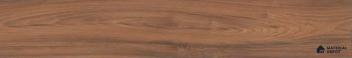 Brown Wood Floor Tile TL 06743 B Gravier Golden Serenade 1200x195 mm Vitrified Carving Matte Finish - 9 mm | 9 Random Design | Suitable for Living Room, Bedroom, Bathroom | 2-3 mm Spacer is Mandatory