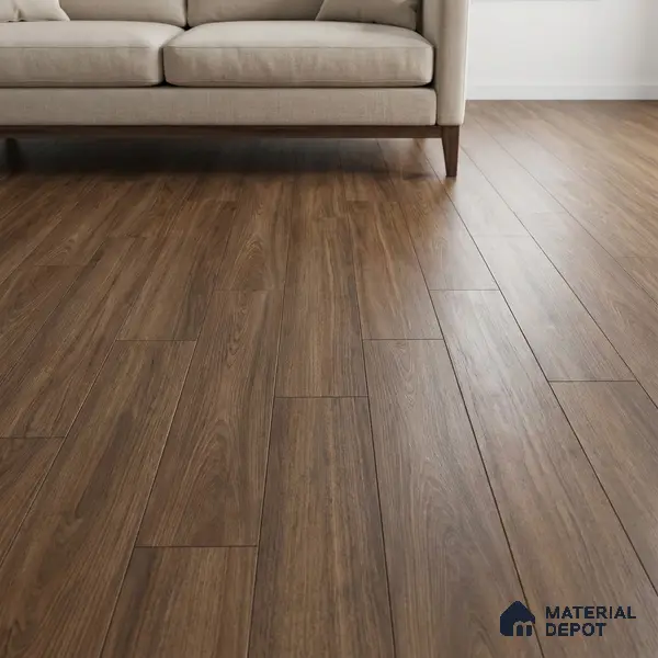 Brown Wood Floor Tile TL 06743 C Gravier Earthen Serenade 1200x195 mm Vitrified Carving Matte Finish - 9 mm | 9 Random Design | Suitable for Living Room, Bedroom, Bathroom | 2-3 mm Spacer is Mandatory
