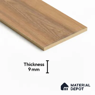 Brown Wood Floor Tile TL 06743 Gravier Serenade Sand 1200x195 mm Vitrified Carving Matte Finish - 9 mm | 9 Random Design | Suitable for Living Room, Bedroom, Bathroom | 2-3 mm Spacer is Mandatory