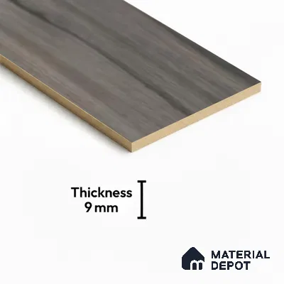 Grey Wood Floor Tile TL 06744 B Gravier Heritage Verde 1200x195 mm Vitrified Carving Matte Finish - 9 mm | 12 Random Design | Suitable for Living Room, Bedroom, Bathroom | 2-3 mm Spacer is Mandatory