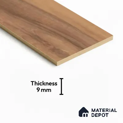 Brown Wood Floor Tile TL 06744 Gravier Heritage Sandstone 1200x195 mm Vitrified Carving Matte Finish - 9 mm | 12 Random Design | Suitable for Living Room, Bedroom, Bathroom | 2-3 mm Spacer is Mandatory