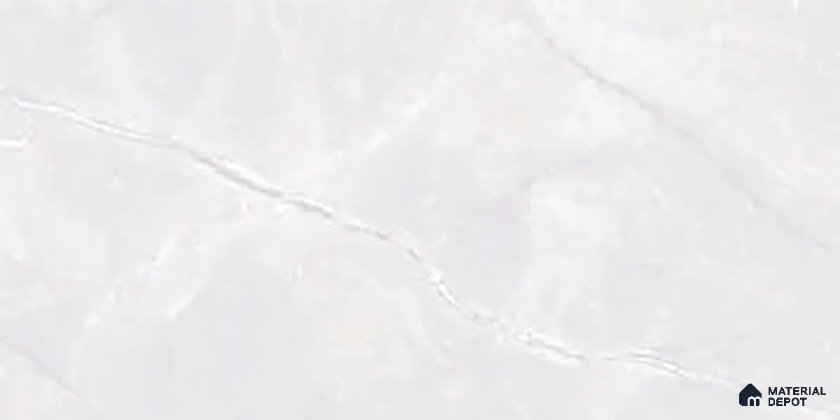 White Marble Wall Tile TL 06758 Lustra Urban Ice 2 ft x 1 ft Ceramic Glossy Finish - 9 mm | | Suitable for Living Room, Bedroom, Bathroom