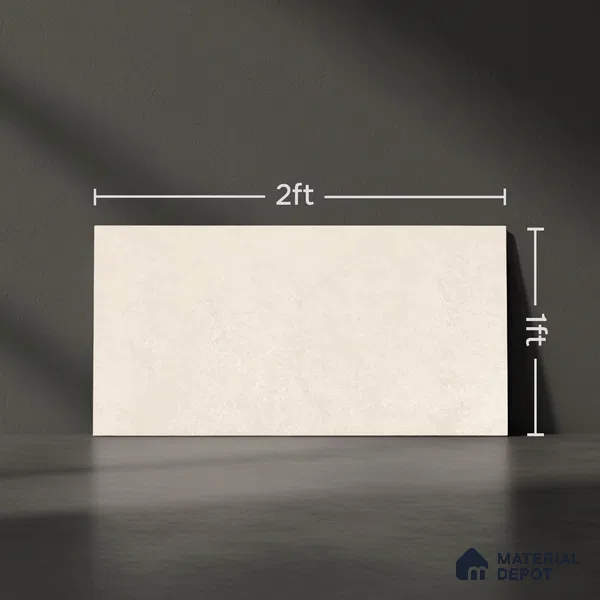 Cream Stone Wall Tile TL 06766 B Lustra Moonlit Pearl 2 ft x 1 ft Ceramic Carving Satin Finish - 9 mm |  | Suitable for Living Room, Bedroom, Bathroom