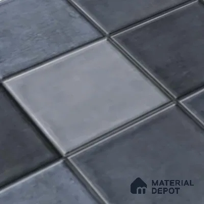 Subway Wall Tile TL 06768 B Lustra Miststone Matrix 2 ft x 1 ft Ceramic Glossy Finish - 9 mm | Suitable for Bathroom, Kitchen Backsplash | Please Expect a Slight Variation of Pattern