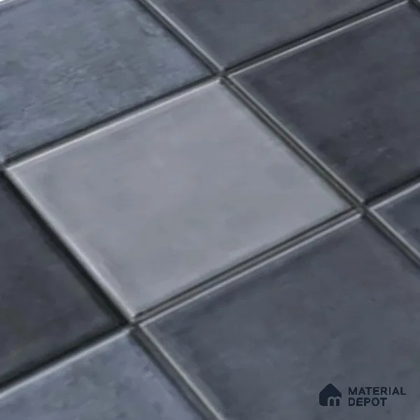 Subway Wall Tile TL 06768 B Lustra Miststone Matrix 2 ft x 1 ft Ceramic Glossy Finish - 9 mm | Suitable for Bathroom, Kitchen Backsplash | Please Expect a Slight Variation of Pattern