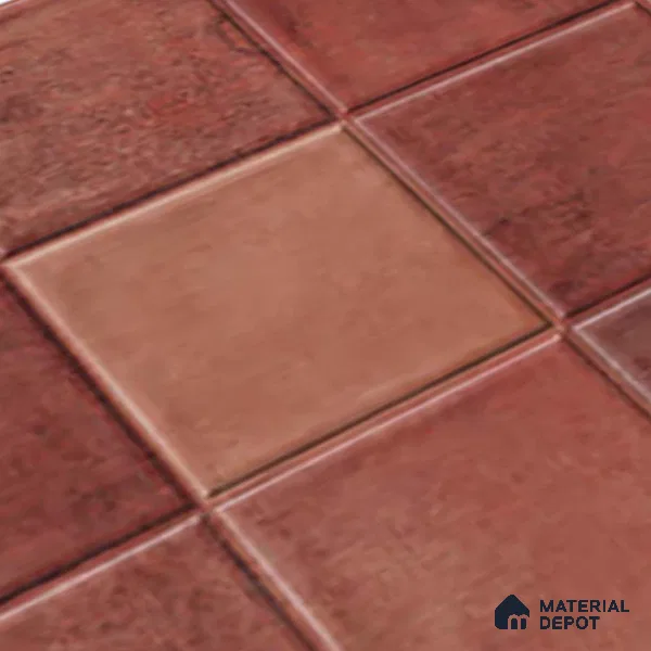 Subway Wall Tile TL 06768 D Lustra Cocoa Matrix 2 ft x 1 ft Ceramic Glossy Finish - 9 mm | Suitable for Bathroom, Kitchen Backsplash | Please Expect a Slight Variation of Pattern