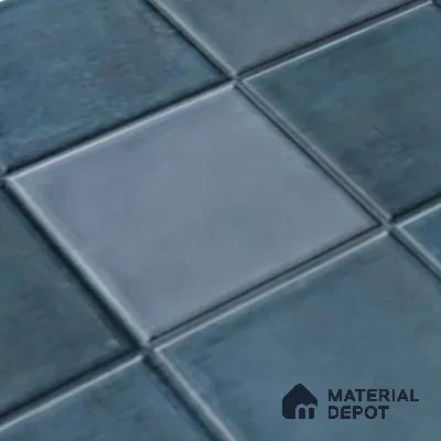 Subway Wall Tile TL 06768 F Lustra Midnight Matrix 2 ft x 1 ft Ceramic Glossy Finish - 9 mm | Suitable for Bathroom, Kitchen Backsplash | Please Expect a Slight Variation of Pattern