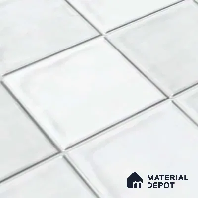 Faux Subway Look Glossy Finish White Ceramic Wall Tile | TL 06768 2 ft x 1 ft - 9 mm | Suitable For Kitchen & Bathroom