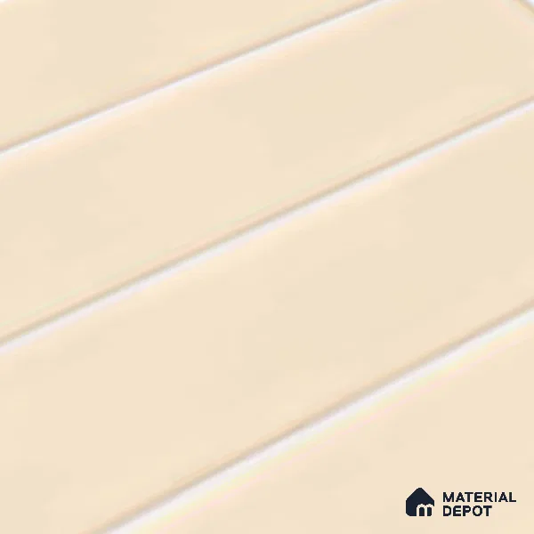 Faux Subway Look Glossy Finish Cream Ceramic Wall Tile | TL 06769 C 2 ft x 1 ft - 9 mm | Suitable For Kitchen & Bathroom