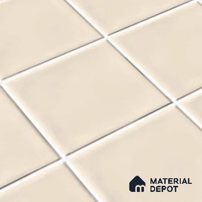 Faux Subway Look Glossy Finish Cream Ceramic Wall Tile | TL 06770 C 2 ft x 1 ft - 9 mm | Suitable For Kitchen & Bathroom