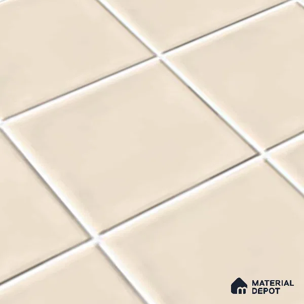 Faux Subway Look Glossy Finish Cream Ceramic Wall Tile | TL 06770 C 2 ft x 1 ft - 9 mm | Suitable For Kitchen & Bathroom