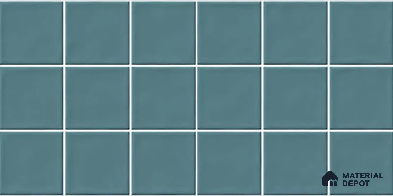Faux Subway Look Glossy Finish Blue Ceramic Wall Tile | TL 06770 D 2 ft x 1 ft - 9 mm | Suitable For Kitchen & Bathroom