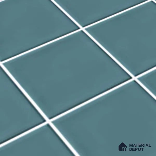 Faux Subway Look Glossy Finish Blue Ceramic Wall Tile | TL 06770 D 2 ft x 1 ft - 9 mm | Suitable For Kitchen & Bathroom
