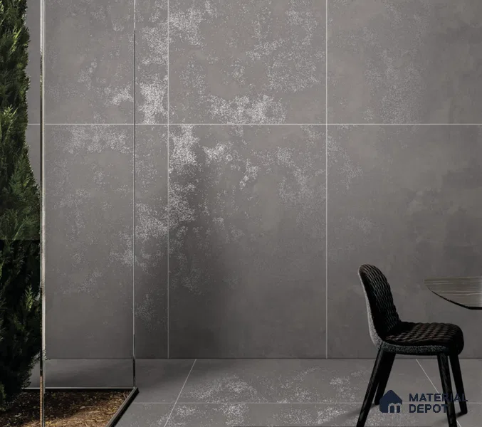 Marble Floor & Wall Tile TL 06773 Lustra Urban Grey 6 ft x 4 ft Carving Matte Finish Vitrified Large Format Tile - 9 mm | Suitable for Living Room, Bedroom, Bathroom | Adhesive and Spacers Must be Used During Installation