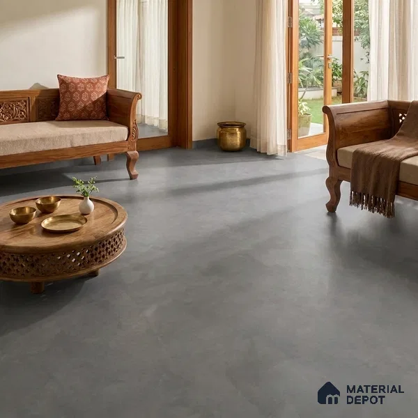 Marble Floor & Wall Tile TL 06773 Lustra Urban Grey 6 ft x 4 ft Carving Matte Finish Vitrified Large Format Tile - 9 mm | Suitable for Living Room, Bedroom, Bathroom | Adhesive and Spacers Must be Used During Installation