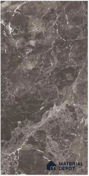 Marble Emperador Wall & Floor Tile TL 06803 C Espresso Brown 4 ft x 2 ft High Gloss Finish Vitrified Tile - 9 mm | 4 Random Designs | Suitable For Living Room, Bedroom, Dining
