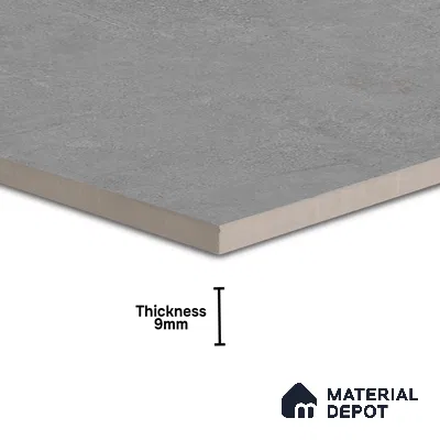 Cement Wall & Floor Tile TL 06818 B Gravier Swift Grey 2 ft x 2 ft Vitrified Carving Matte Finish - 9 mm | 6 Random Design | Suitable for Living Room, Bedroom, Bathroom
