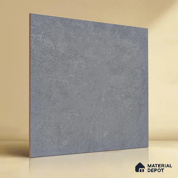 Cement Wall & Floor Tile TL 06818 B Gravier Swift Grey 2 ft x 2 ft Vitrified Carving Matte Finish - 9 mm | 6 Random Design | Suitable for Living Room, Bedroom, Bathroom