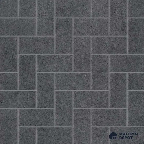 Grey Stone Floor Tile TL 06826 Lustra Stormline Grey 2 ft x 2 ft Vitrified Carving Matte Finish - 12 mm | Suitable for Living Room, Bedroom, Bathroom