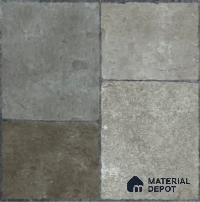 Stone Floor Tile TL 06831 Grey Rust 2 ft x 2 ft Matte Finish Anti Skid Vitrified Tile - 12 mm | Suitable for Balcony, Terrace & Coutyard