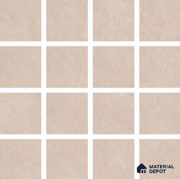 Stone Floor Tile TL 06833 F Petra Crema 2 ft x 2 ft Matte Finish Vitrified Tile - 9 mm | 16 Random Design  | Suitable For Bathroom, Terrace & Balcony