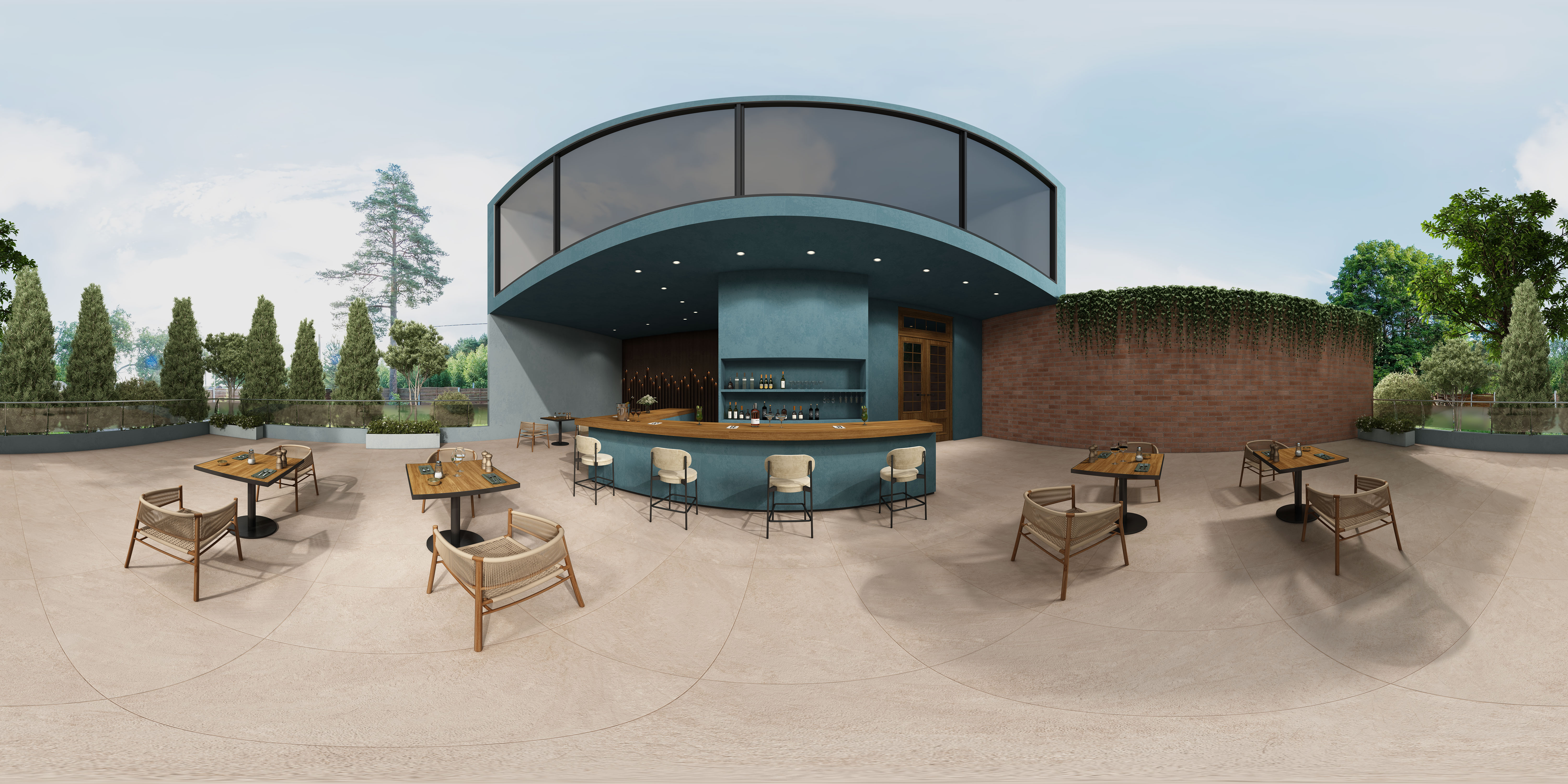 Stone Floor Tile TL 06833 F Petra Crema 2 ft x 2 ft Matte Finish Vitrified Tile - 9 mm | 16 Random Design  | Suitable For Bathroom, Terrace & Balcony