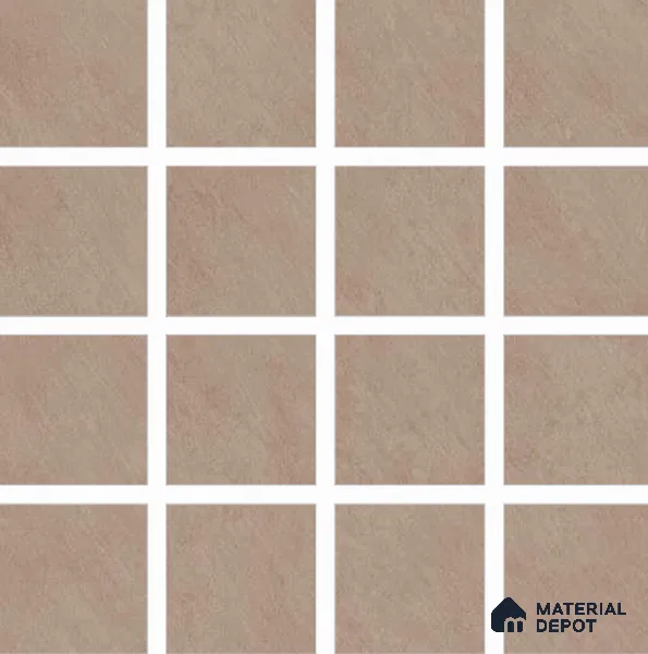 Stone Floor Tile TL 06833 Petra Camel 2 ft x 2 ft Matte Finish Vitrified Tile - 9 mm | 16 Random Design  | Suitable For Bathroom, Terrace & Balcony