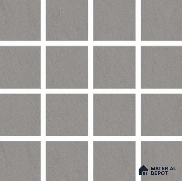 Stone Floor Tile TL 06835 B Vesta Ash Grey 2 ft x 2 ft Matte Finish Vitrified Tile - 9 mm | 16 Random Design  | Suitable For Bathroom, Terrace & Balcony