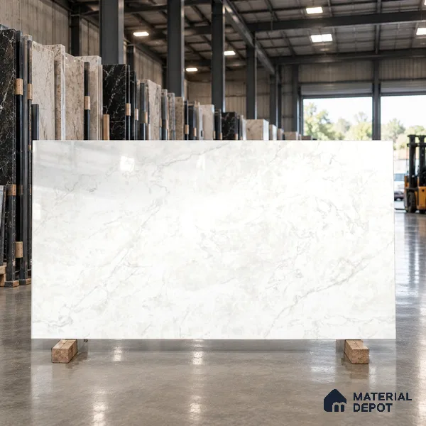 Marble Floor Tile TL 06845 B Lustra Riverstone Drift 6 ft x 4 ft Carving High Gloss Finish Vitrified Large Format Tile - 15 mm | Suitable for Living Room, Bedroom, Bathroom | Adhesive and Spacers Must be Used During Installation
