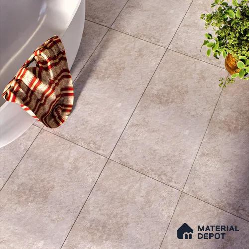 Brown Stone Floor & Wall Tile TL 06880 Prestige Arfine Sand 2 ft x 4 ft Vitrified Carving Matte Finish - 9 mm | 8 Random Design | Suitable for Living Room, Bedroom, Bathroom