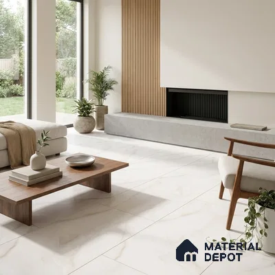 Marble Onyx Wall & Floor Tile TL 06883 Off-White 4 ft x 2 ft Matte Finish Vitrified Tile - 9 mm | 6 Random Designs | Suitable For Living Room, Bedroom, Kitchen