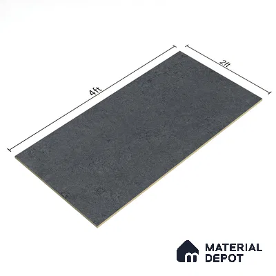 Grey Rustic Wall & Floor Tile TL 06887   2 ft x 4 ft Vitrified Carving Matte Finish - 9 mm | 6 Random Design | Suitable for Living Room, Bedroom, Bathroom