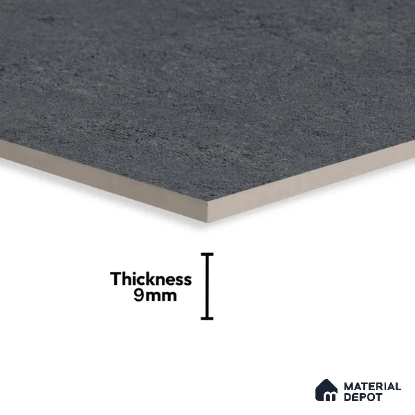 Grey Rustic Wall & Floor Tile TL 06887   2 ft x 4 ft Vitrified Carving Matte Finish - 9 mm | 6 Random Design | Suitable for Living Room, Bedroom, Bathroom