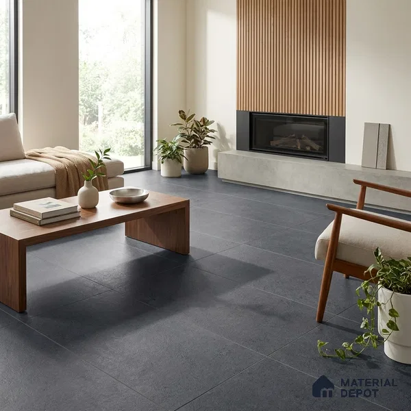 Grey Rustic Wall & Floor Tile TL 06887   2 ft x 4 ft Vitrified Carving Matte Finish - 9 mm | 6 Random Design | Suitable for Living Room, Bedroom, Bathroom