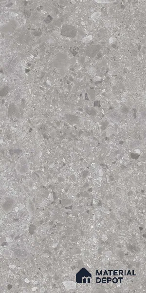 Grey Stone Floor & Wall Tile TL 06889 Prestige Ceppo Gris 2 ft x 4 ft Vitrified Carving Matte Finish - 9 mm | 4 Random Design | Suitable for Living Room, Bedroom, Bathroom