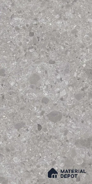 Grey Stone Floor & Wall Tile TL 06889 Prestige Ceppo Gris 2 ft x 4 ft Vitrified Carving Matte Finish - 9 mm | 4 Random Design | Suitable for Living Room, Bedroom, Bathroom