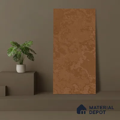 Brown Rustic Wall & Floor Tile TL 06890   2 ft x 4 ft Vitrified Carving Matte Finish - 9 mm | 4 Random Design | Suitable for Living Room, Bedroom, Bathroom