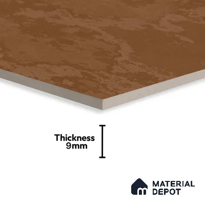 Brown Rustic Wall & Floor Tile TL 06890   2 ft x 4 ft Vitrified Carving Matte Finish - 9 mm | 4 Random Design | Suitable for Living Room, Bedroom, Bathroom