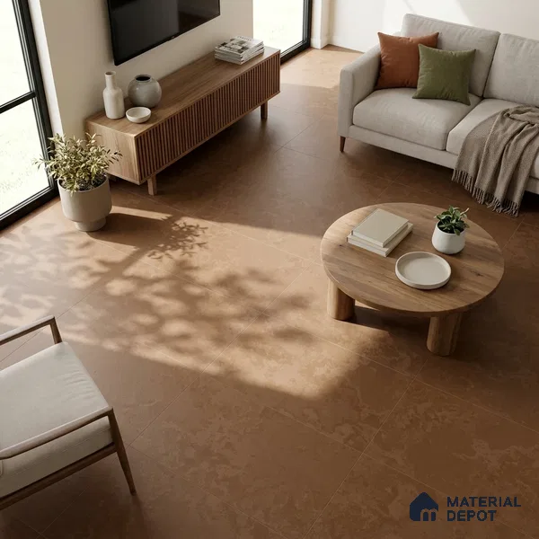 Brown Rustic Wall & Floor Tile TL 06890   2 ft x 4 ft Vitrified Carving Matte Finish - 9 mm | 4 Random Design | Suitable for Living Room, Bedroom, Bathroom