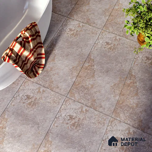 Grey Stacked Stone Floor & Wall Tile TL 06891 Prestige Arfine Slaty 2 ft x 4 ft Vitrified Carving Matte Finish - 9 mm | 8 Random Design | Suitable for Living Room, Bedroom, Bathroom