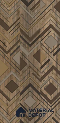Brown Wood Floor Tile TL 06896 1200x195 mm Vitrified Carving Matte Finish - 9 mm | 3 Random Design | Suitable for Living Room, Bedroom, Bathroom | 2-3 mm Spacer is Mandatory